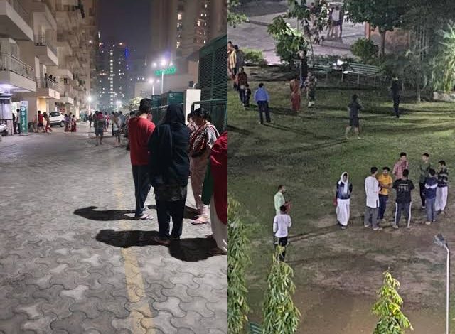 Earthquake: The earth shook due to strong tremors, people came out of their houses in fear – earthquake increased panic