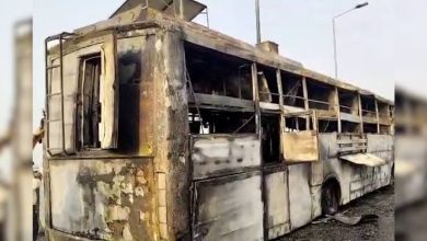 Lucknow Bus Fire News: A double-decker bus going from Bihar to Delhi caught fire, five people including two children died