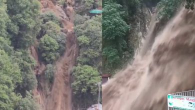 Weather havoc in Uttarakhand, rivers and streams in spate due to heavy rains, Kempty Falls in Mussoorie in a furious form