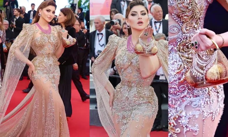 Urvashi Rautela Cannes look: Urvashi reached the red carpet with a bra bag, created a stir on the internet