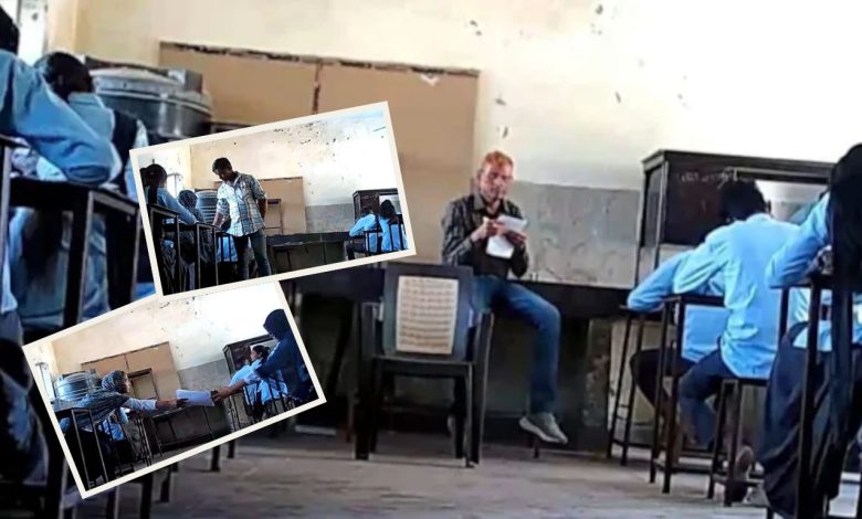 RBSE 10th Exam 2025: Rules were flouted in the 10th exam in Rajasthan, viral video exposed the truth