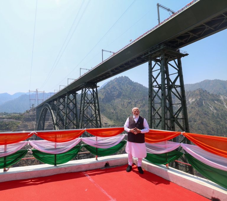 PM inaugurates Chenab Bridge: Prime Minister Modi inaugurated the world's highest railway arch bridge, Chenab Rail Bridge