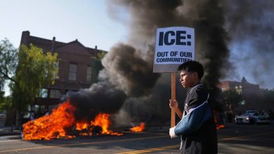 Los Angeles Violence: Vehicles set on fire, slogans of shame… Los Angeles is burning in the fire of violence