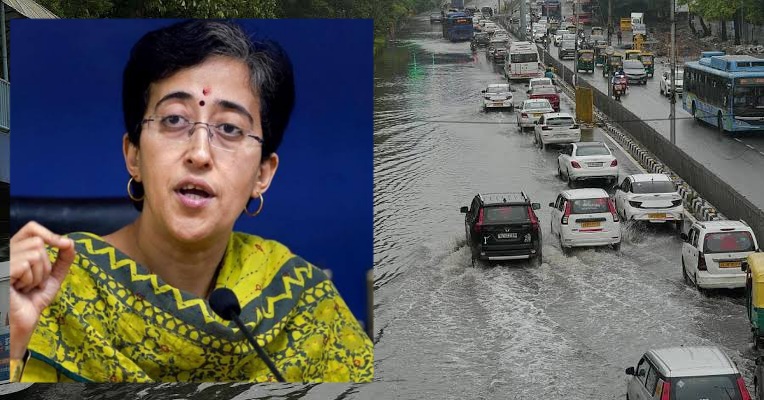 Waterlogging in Delhi: A few hours of rain and Delhi submerged… AAP leaders surrounded the BJP government