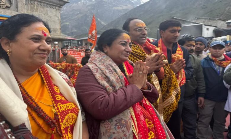 Chief Minister Rekha Gupta visited Baba Kedarnath