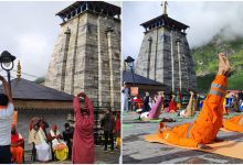 Yoga Day celebrated in a grand manner in Kedarnath, Yoga resonated in the Himalayas