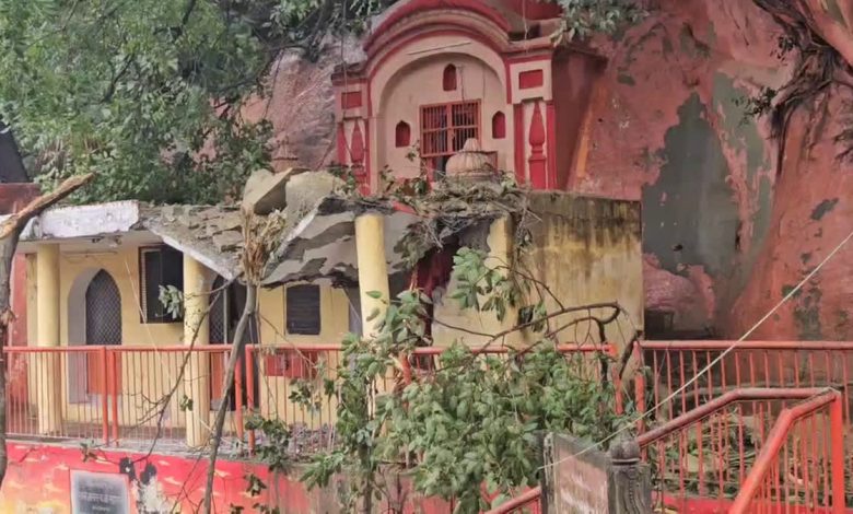 Mountain fell in Haridwar's Bhimgoda Kund, ancient Shivling was damaged