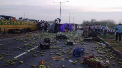 UP Accident News: Mango carrying vehicle ran like death, bodies scattered on Shahdara flyover, chaos due to death of 4 people!