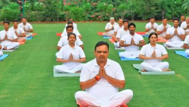 Rajasthan Yoga Day 2025: Before Yoga Day, Chief Minister Bhajanlal Sharma practiced yoga, did yoga with students and soldiers at the government residence
