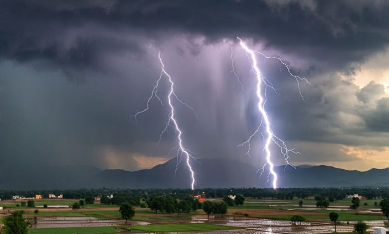 Up Weather Update: UP Weather Alert! Danger of lightning in 53 districts, be careful