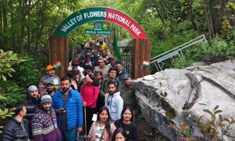 Tourists flock to Valley of Flowers, a world heritage site that has become a paradise for nature lovers