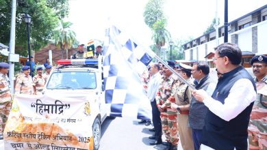 ITBP's Himadri tracking mission started from Uttarakhand to Ladakh, CM Dhami flagged off the 45-member team