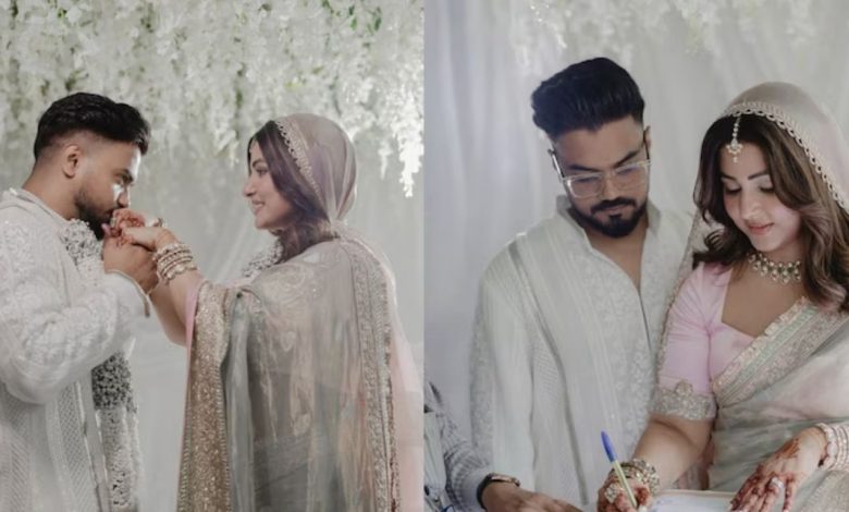 Hina Khan Wedding: Hina Khan, who is battling cancer, got married, photos of court marriage with boyfriend Rocky Jaiswal went viral