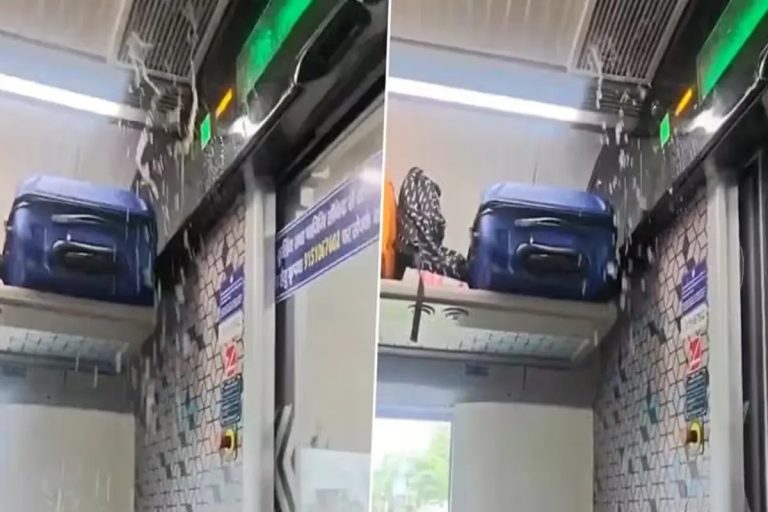 Water dripping from the roof of Vande Bharat train, passenger's video goes viral - questions raised on maintenance