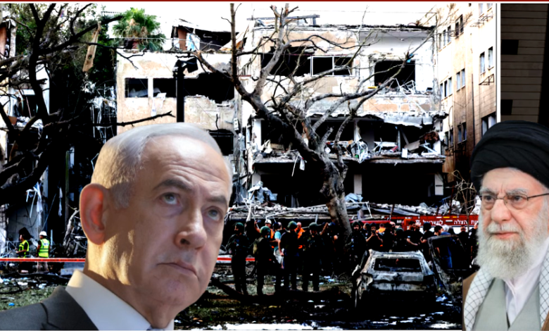 Iranian missiles struck Israel