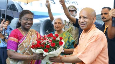 Draupadi murmu in bareilly: Bareilly creates history: President Murmu arrives for the first time, CM Yogi gives her a grand welcome!