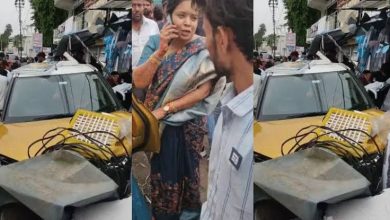 Lucknow Car Crash: A speeding car ran over several people, 1 dead, 2 injured, incident captured on CCTV