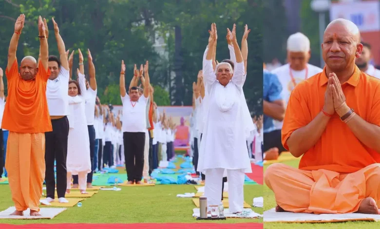 International Yoga Day 2025: Huge crowd gathered to do yoga with CM Yogi, a wonderful sight was seen at Gorakhnath temple!