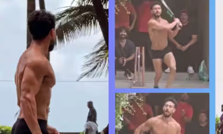 Tiger Shroff Viral Video: Tiger Shroff played cricket in just underwear, created uproar on social media, users said- 'Are you allergic to clothes?'