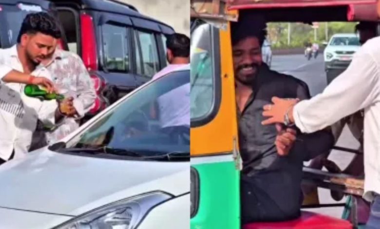 Jaipur Beer Viral Video: Free beer party on the scorching streets of Jaipur! Viral video on Ekadashi causes uproar