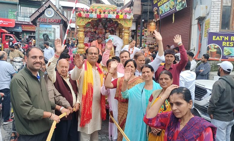 Lord Jagannath Rath Yatra was celebrated with great pomp in Mussoorie, enthusiasm among devotees was high
