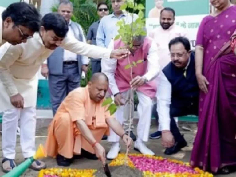 CM Yogi Adityanath Birthday: CM Yogi planted a tree on his 53rd birthday, many leaders including PM Modi and Mayawati congratulated him