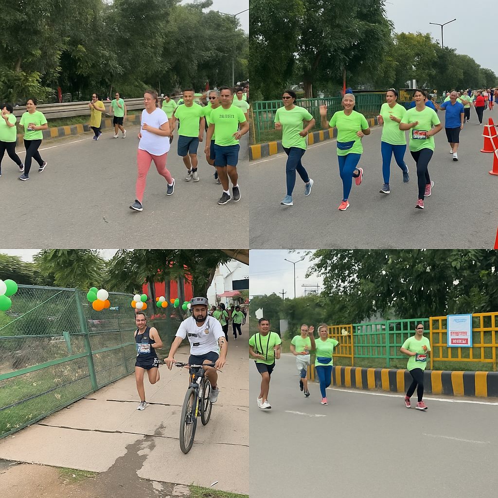 Up Ghaziabad News: Ghaziabad ran for greenery! Huge crowd gathered in Greenathon dedicated to environment and health