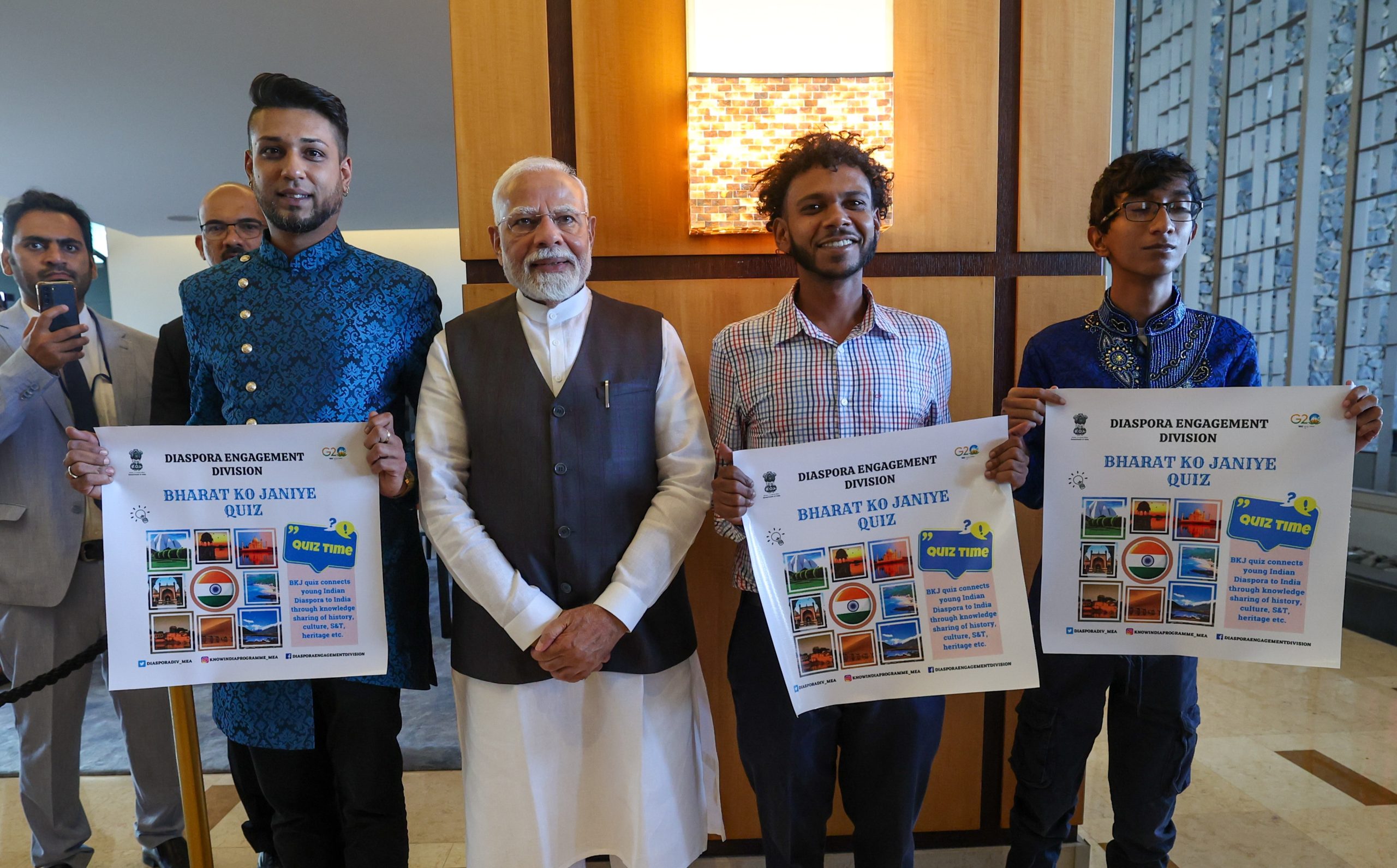 PM Modi Trinidad-Tobago visit: PM Modi met the winners of 'Know India' quiz in Trinidad and Tobago, shared photos