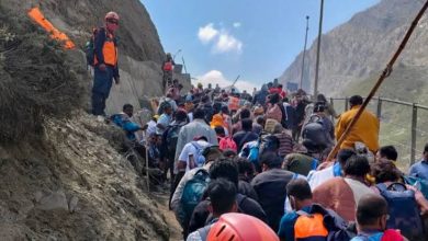 Amarnath Yatra Route Landslide: Landslide at many places on Amarnath Yatra route, one dead, 10 pilgrims injured… Yatra will remain suspended today