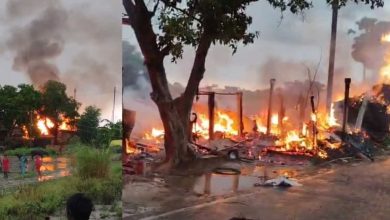 Bihar Fire News: Explosion while heating milk in Vaishali district of Bihar, 20 houses burnt to ashes, woman died