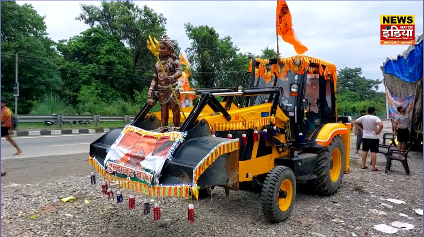 Kanwar Yatra 2025: 'Bulldozer Baba's' Kanwar Yatra! Kanwariyas reached with CM Yogi's picture on JCB