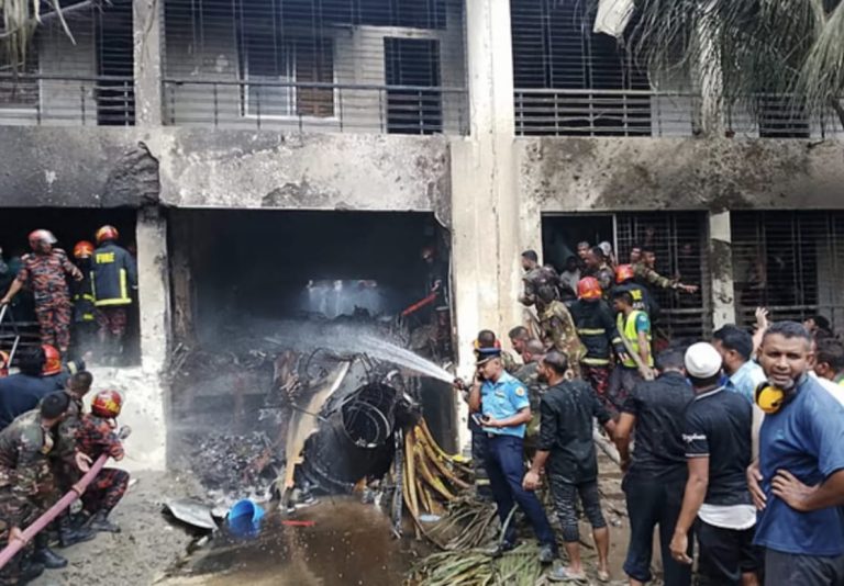 Bangladesh Fighter Jet Crash: Bangladesh Air Force fighter plane crashes into a college in Dhaka, several students feared dead