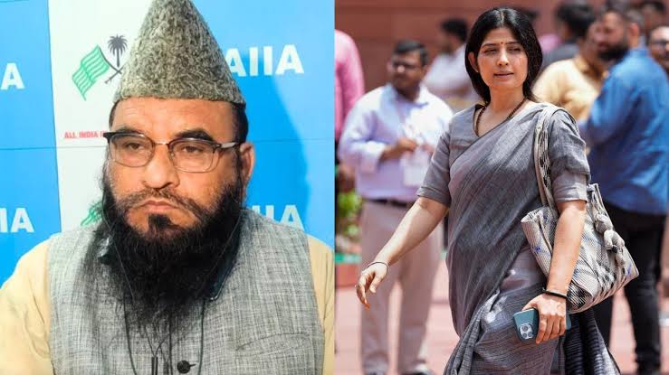 Sajid Rashidi on Dimple Yadav: Maulana Sajid stands by his statement, Dimple Yadav reminded him of Manipur on NDA's performance in Parliament