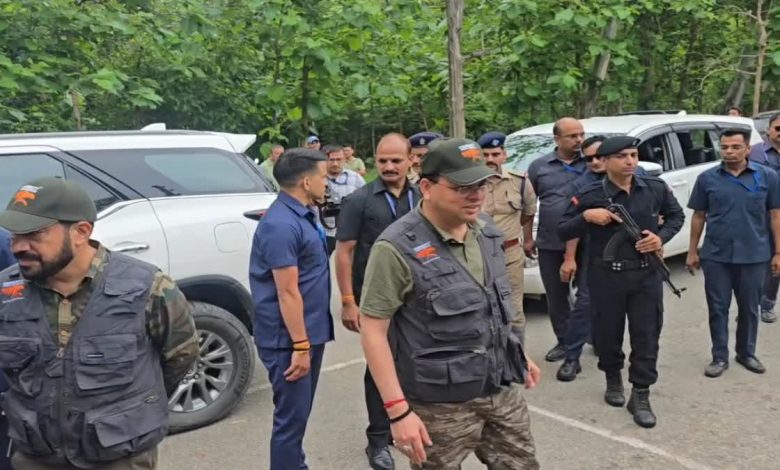 CM Dhami's jungle safari in Corbett Tiger Reserve