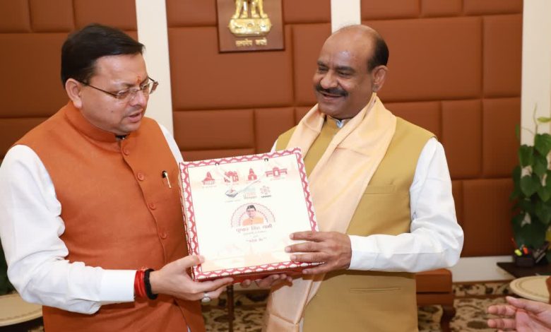 Chief Minister Dhami active on Delhi tour, met Om Birla