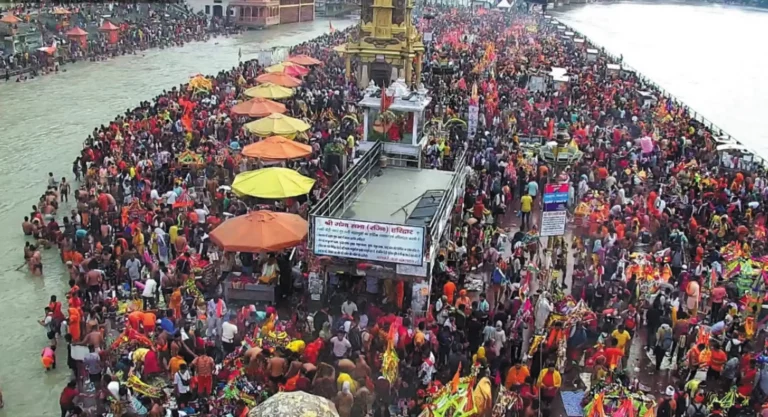 Kanwar Yatra Haridwar: Kanwar fair in Haridwar is at its last stage, police alert due to the crowd of Kanwariyas