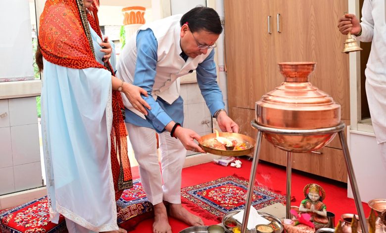 Chief Minister Pushkar Singh Dhami performed Shiva Puja on the third Monday of Sawan