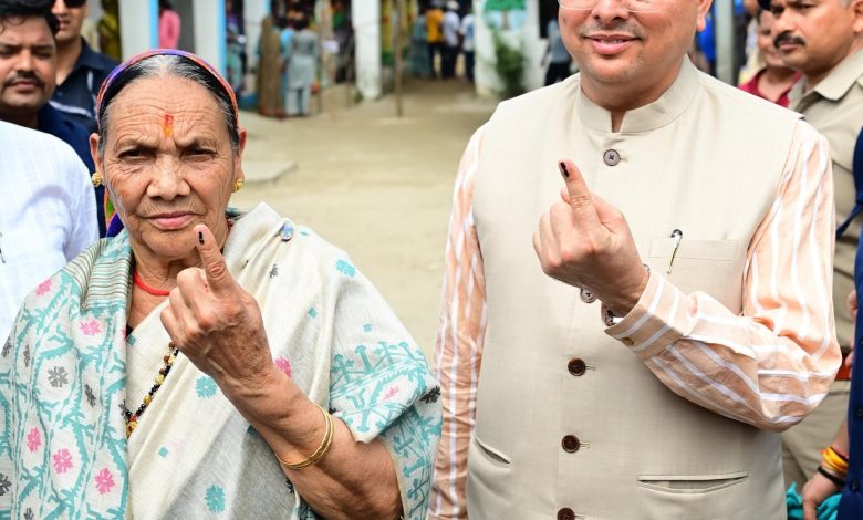 Voting continues in the first phase, CM Dhami urges people to vote in Khatima