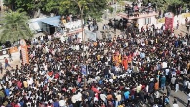 Harda Lathicharge: Karni Sena's fierce protest on Harda lathicharge, warning of statewide agitation