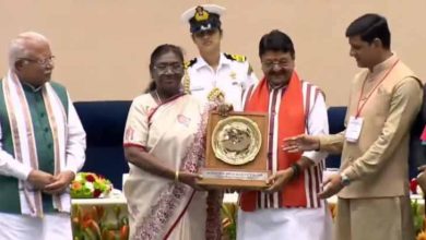 Lalkuan Nagar Panchayat again got first rank in the state in cleanliness, President honored it