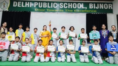 UP Bijnor News: Inter House Maths Quiz successfully organized in Delhi Public School