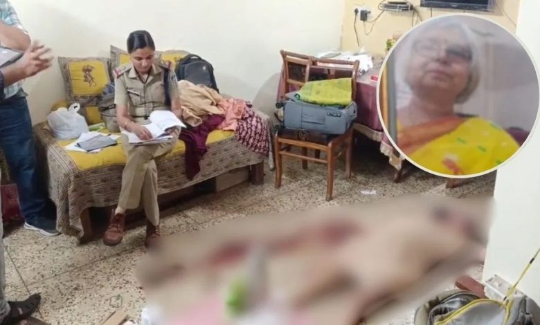 The floor of the room was found soaked in blood, the female professor had deep wounds on her neck and hands; she was recently transferred to Jabalpur
