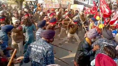 Khatushyamji Viral Video: Lathicharge ruckus again in Khatushyamji, video of clash between devotees and shopkeepers goes viral
