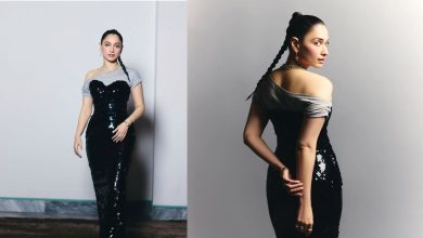 Tamannaah Bhatia Photos: Tamannaah Bhatia posted pictures wearing a black gown, users said- 'Fire the designer'