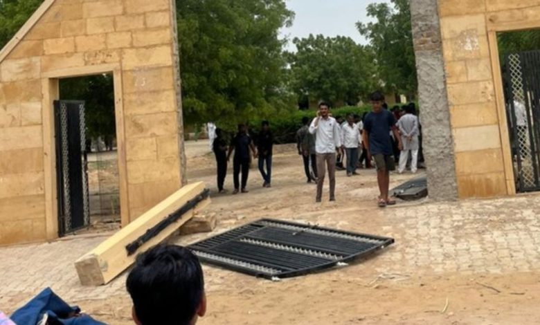 Jaisalmer School Accident: After Jhalawar, school accident in Jaisalmer too, student dies due to gate falling, teacher seriously injured