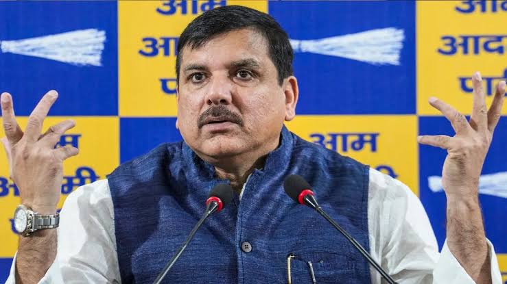 Delhi Political News: Sanjay Singh accused BJP of scam in tricolor purchase, announced support to B. Sudarshan Reddy