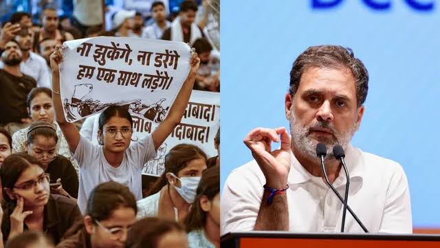 Rahul Gandhi SSC: Lathicharge on SSC students in Delhi's Ramlila Maidan, Rahul Gandhi said - this is the identity of a coward government