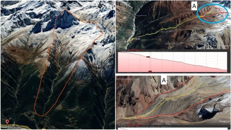 Glacier deposit broke from a height of 6,700 meters, geologist Imran Khan shared exclusive pictures