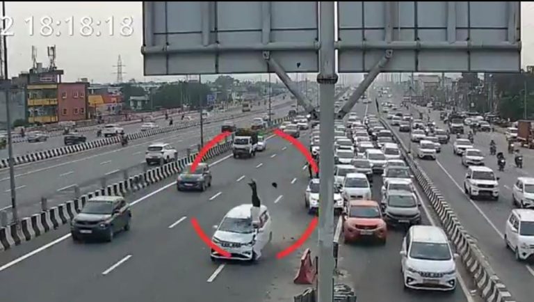 Ghaziabad Viral CCTV Video: Ertiga car crushes traffic policeman in Ghaziabad, dies during treatment