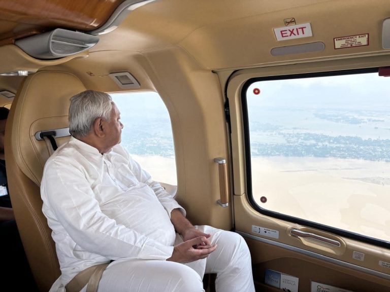 Bihar Flood 2025: Nitish Kumar did an aerial survey of flood-affected areas, instructed to speed up relief work